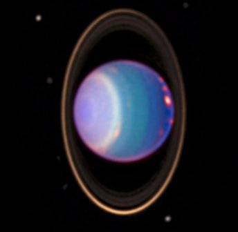 1998 false-color near-infrared image of Uranus